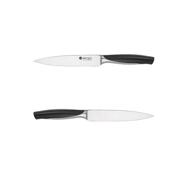 Bộ dao inox Elmich  6 món EL3801 (4 dao, 1 kéo, 1 giá để dao)