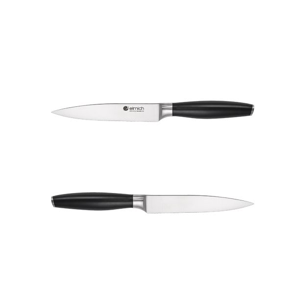 Bộ dao inox Elmich  7 món (4 dao, 1 kéo, 1 thanh mài dao, 1 giá để dao) EL3800
