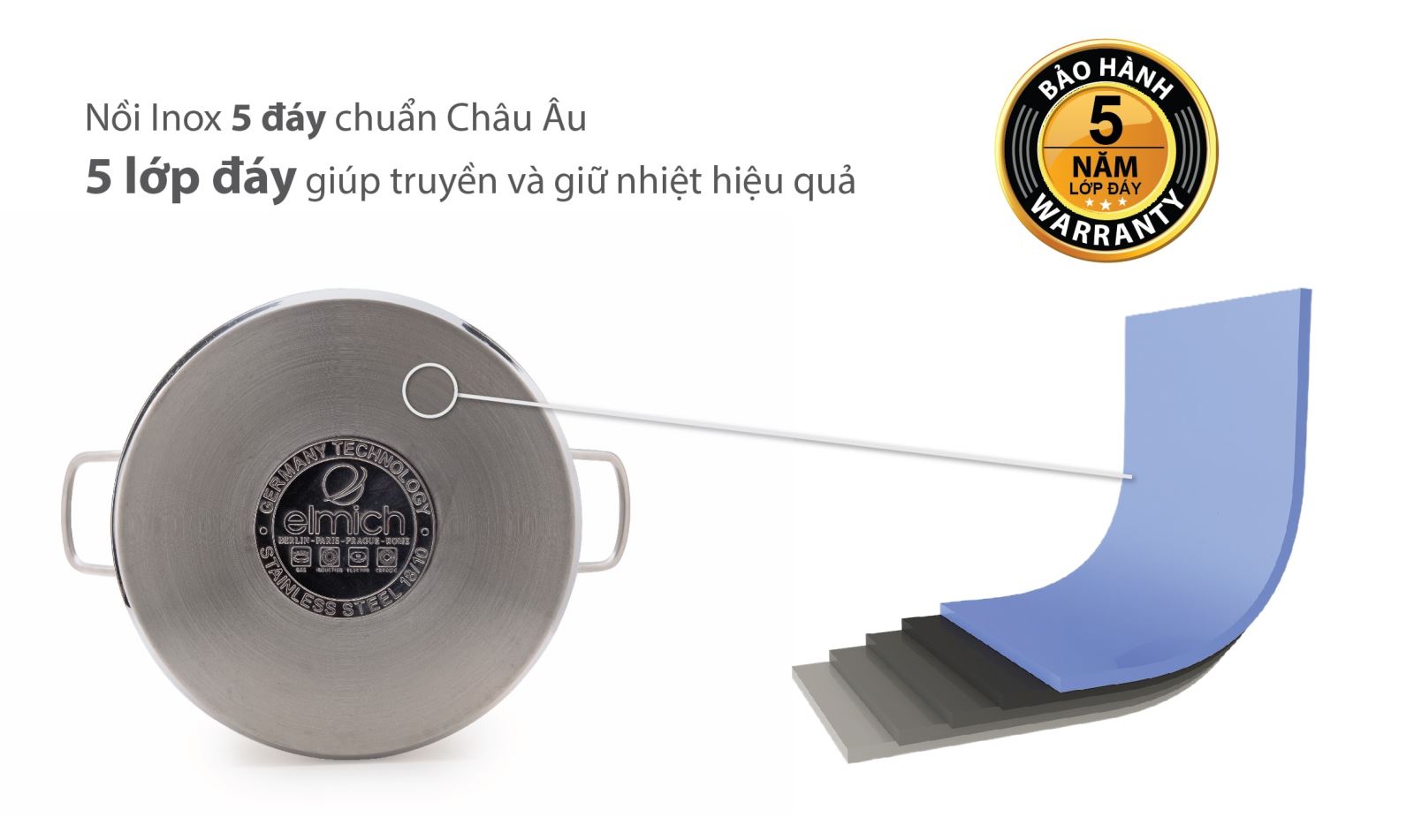 Nồi luộc gà 5288 chuẩn Châu Âu