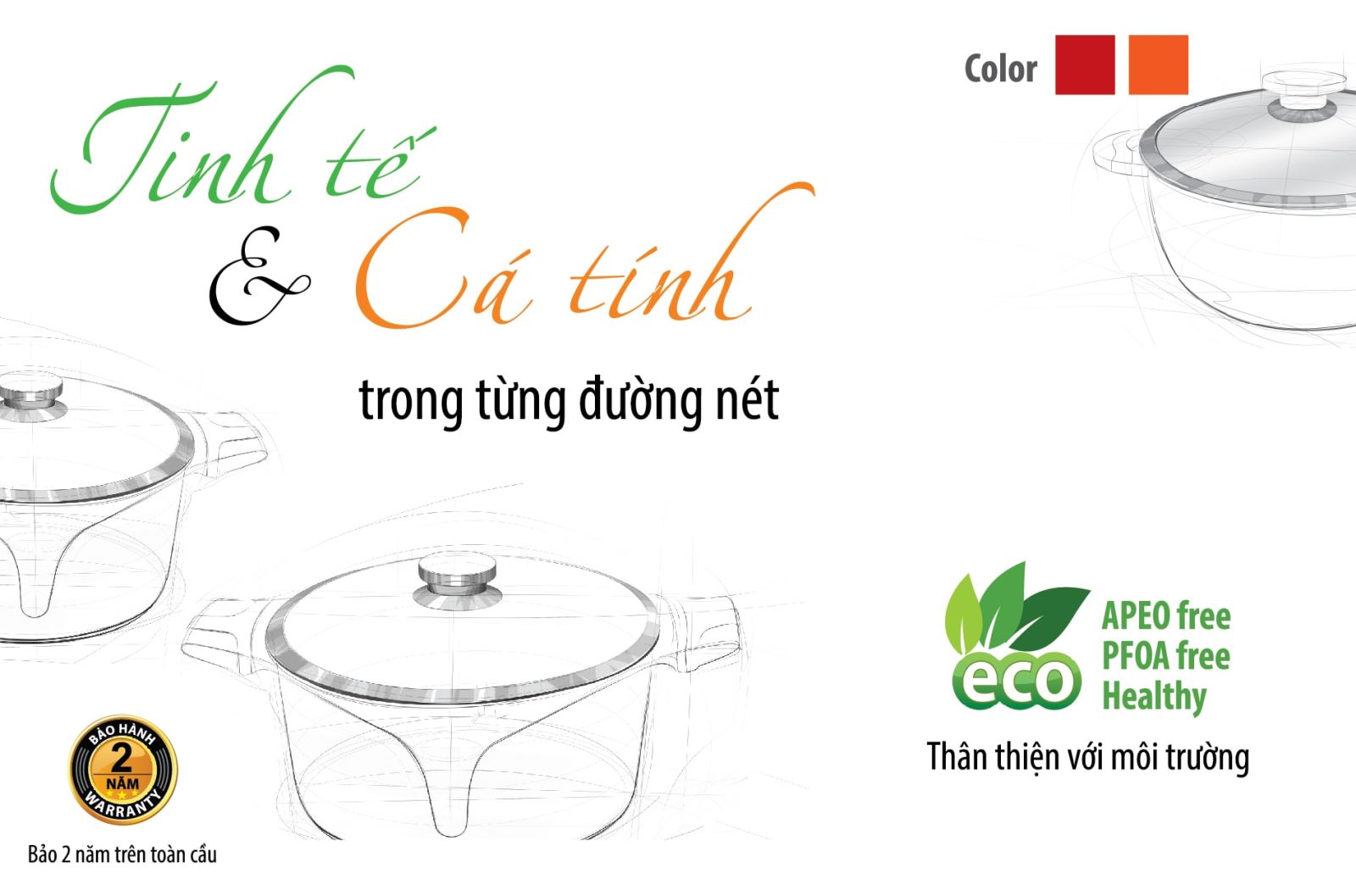 Nồi chống dính Vitaplus Fiore tinh tế và cá tính trong từng đường nét