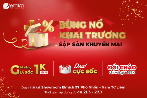 TƯNG BỪNG KHAI TRƯƠNG SHOWROOM ELMICH 97 PHỐ NHỔN