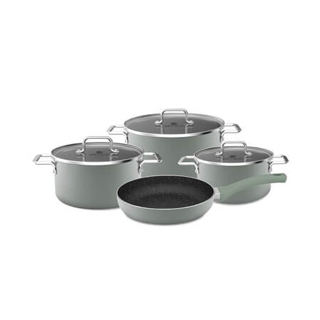 Bộ nồi nhôm chống dính Elmich EL5311MN size 16, 20, 24, chảo 26cm