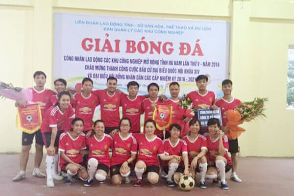 Elmich tham gia giải bóng đá công nhân lao động các khu công nghiệp tỉnh Hà Nam
