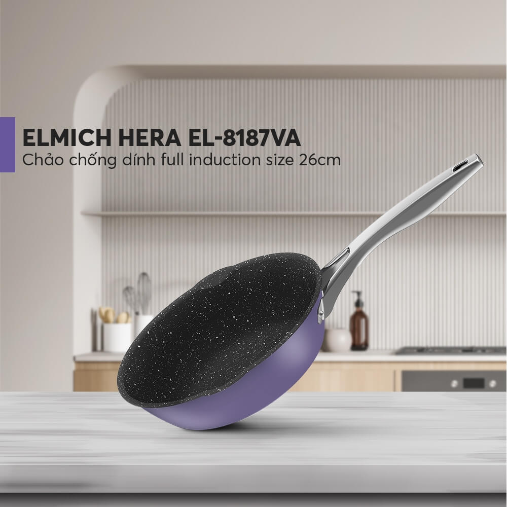 Chảo chống dính full induction Elmich Hera EL 8187VA size 26cm