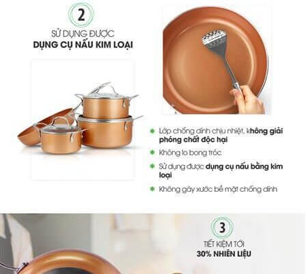 [Vietnamnet.vn] 5 ưu điểm vượt trội của nồi chảo Royal Elmich