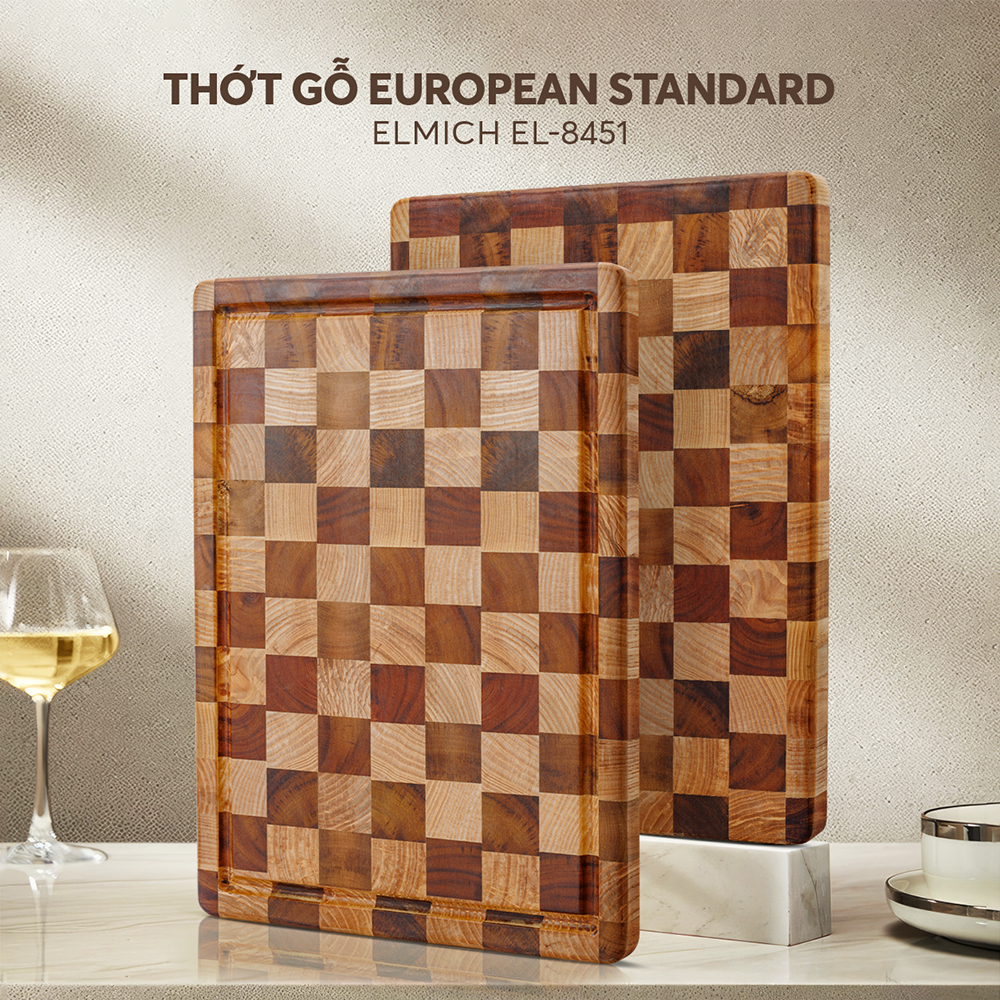 Thớt gỗ European Standard Elmich EL8451