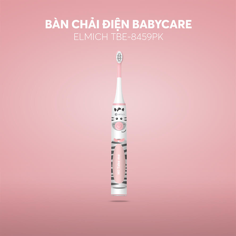 Bàn chải đánh răng điện trẻ em ELMICH BABYCARE TBE-8459PK