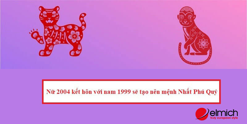 Hình 3: Nữ 2004 kết hôn với nam 1999 sẽ tạo nên mệnh Nhất Phú Quý