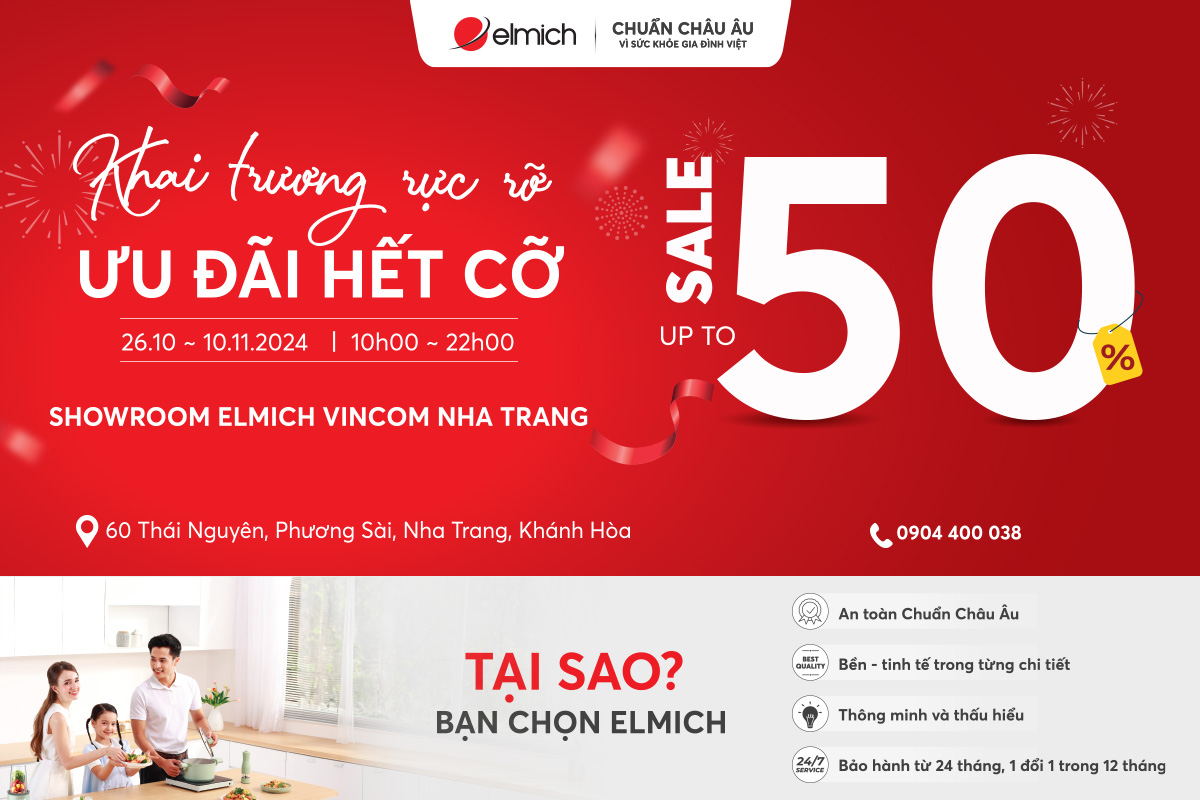 [Elmich x Vincom Nha Trang] Khai trương hết cỡ – Ưu đãi rực rỡ