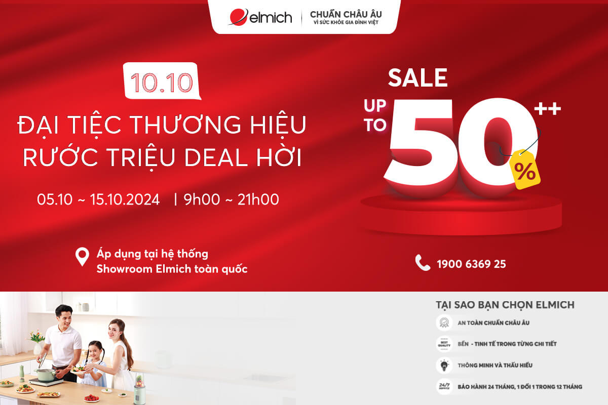 10.10: Đại tiệc thương hiệu – Rước triệu deal hời cùng Elmich