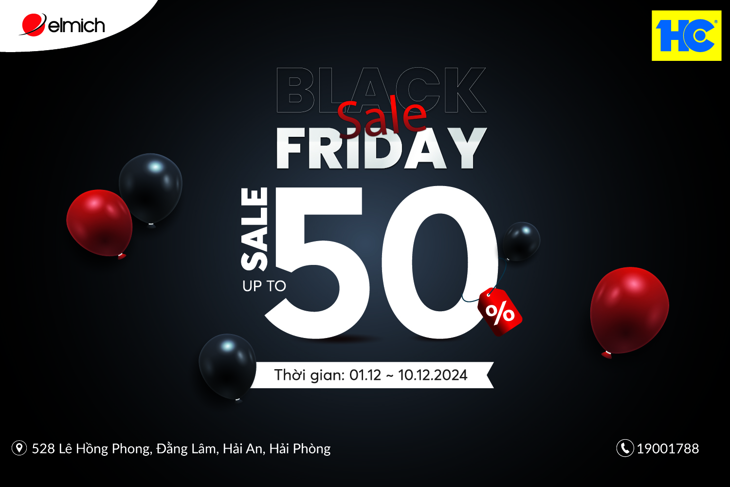 [Elmich x HC Hải An] BLACK FRIDAY – SALE BÙNG CHÁY