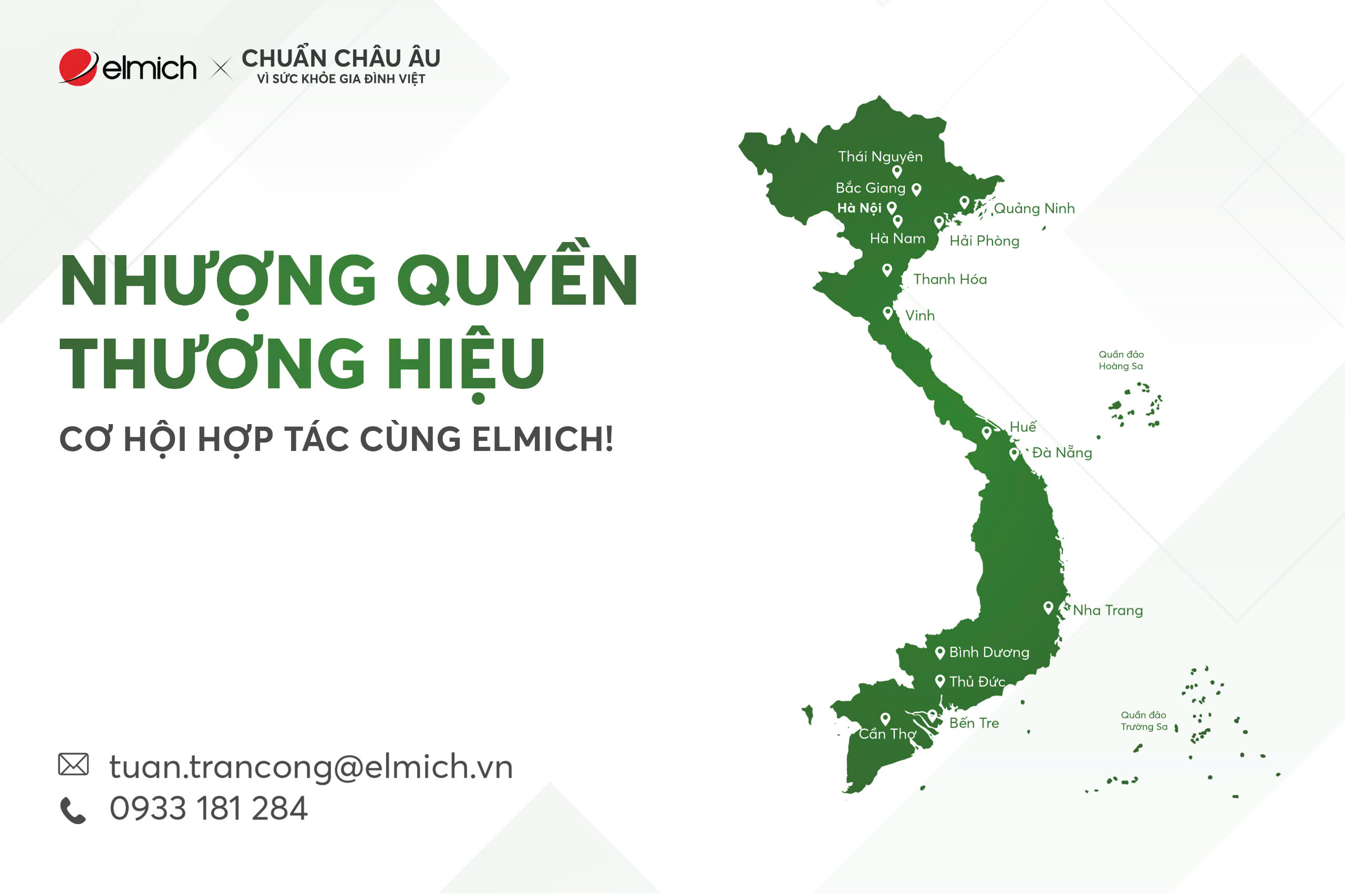 CƠ HỘI HỢP TÁC NHƯỢNG QUYỀN CÙNG ELMICH!