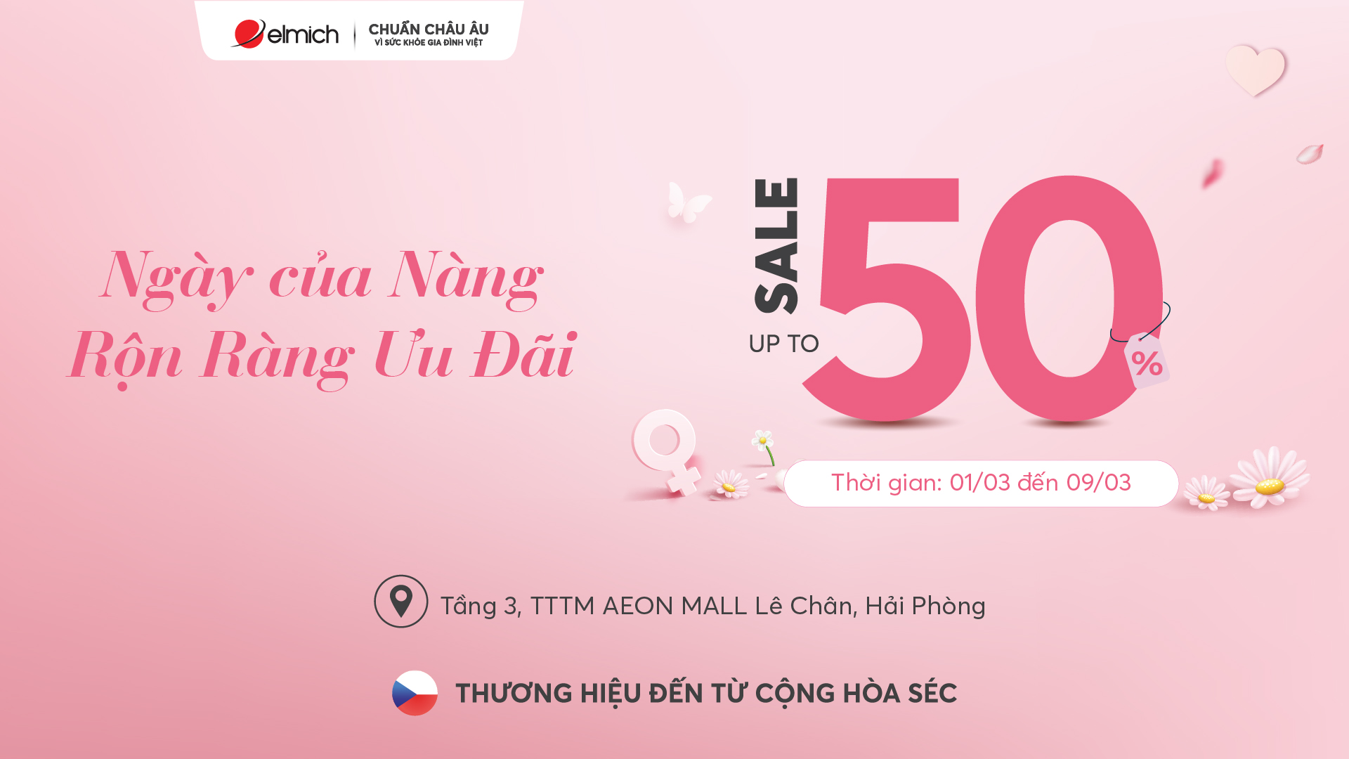 [Showroom Aeon Hải Phòng] NGÀY CỦA NÀNG – RỘN RÀNG ƯU ĐÃI