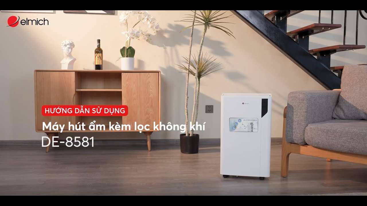 Hướng dẫn sử dụng Máy hút ẩm kèm lọc không khí Elmich DE-8581