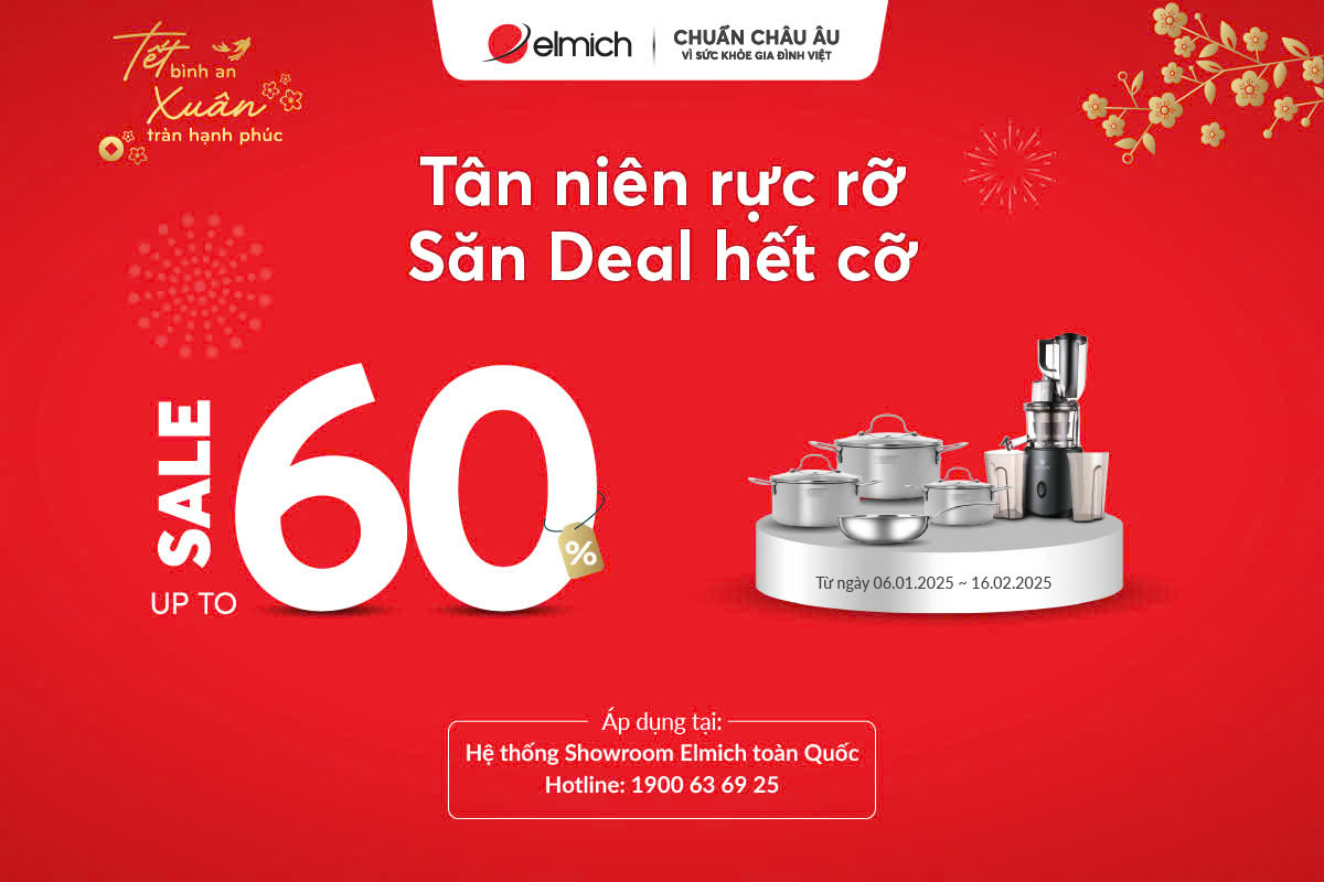 [Showroom Elmich Toàn quốc] Tân niên rực rỡ – Săn deal hết cỡ