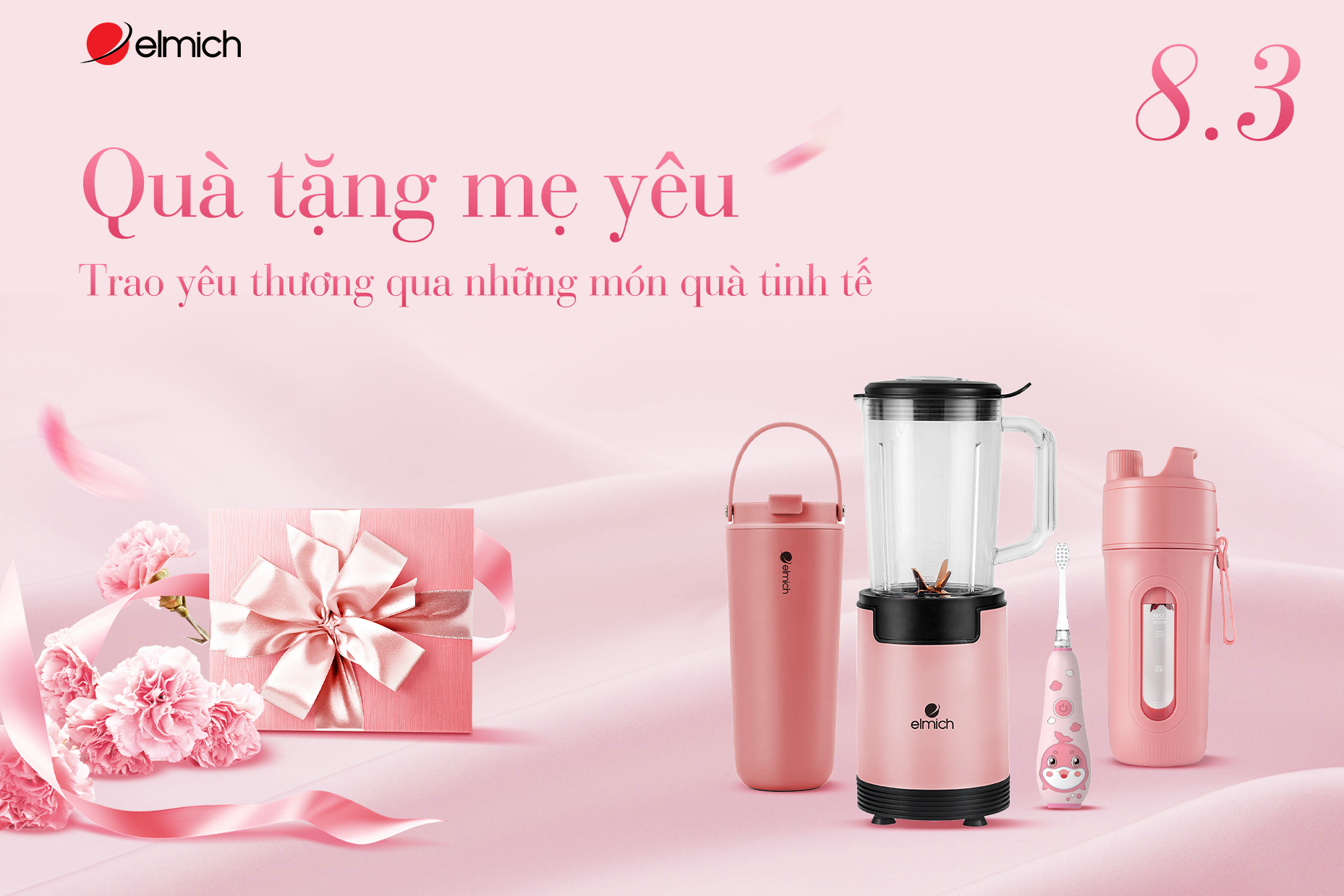 08/03 Quà tặng mẹ yêu: Trao yêu thương qua những món quà tinh tế từ Elmich