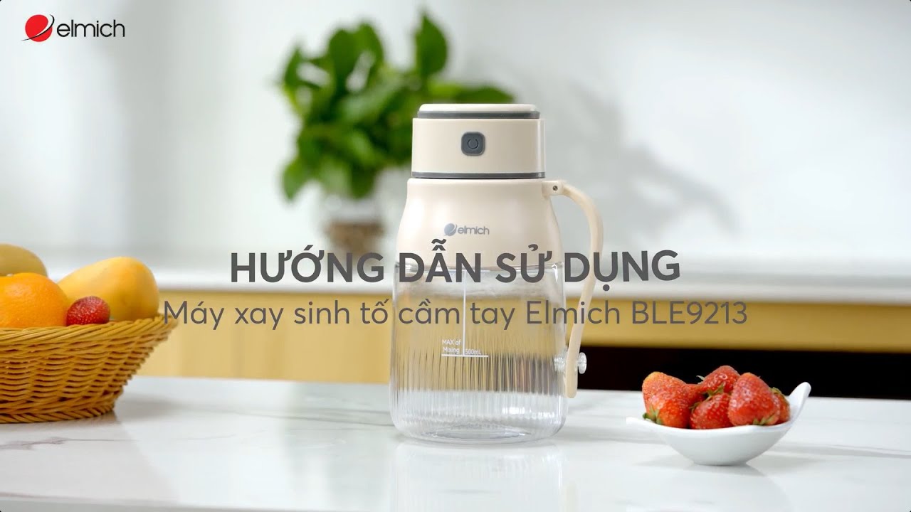 Hướng dẫn sử dụng Máy xay sinh tố cầm tay Elmich BLE 9213