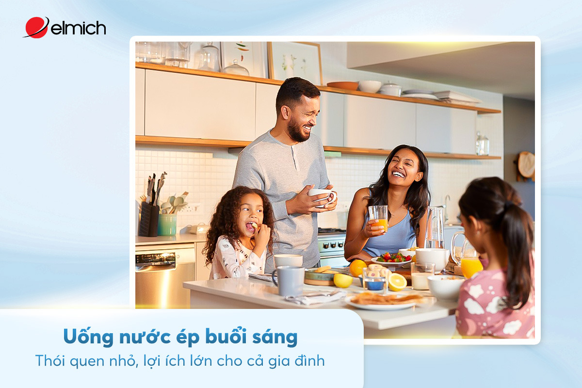 Uống nước ép buổi sáng – Thói quen nhỏ, lợi ích lớn cho cả gia đình