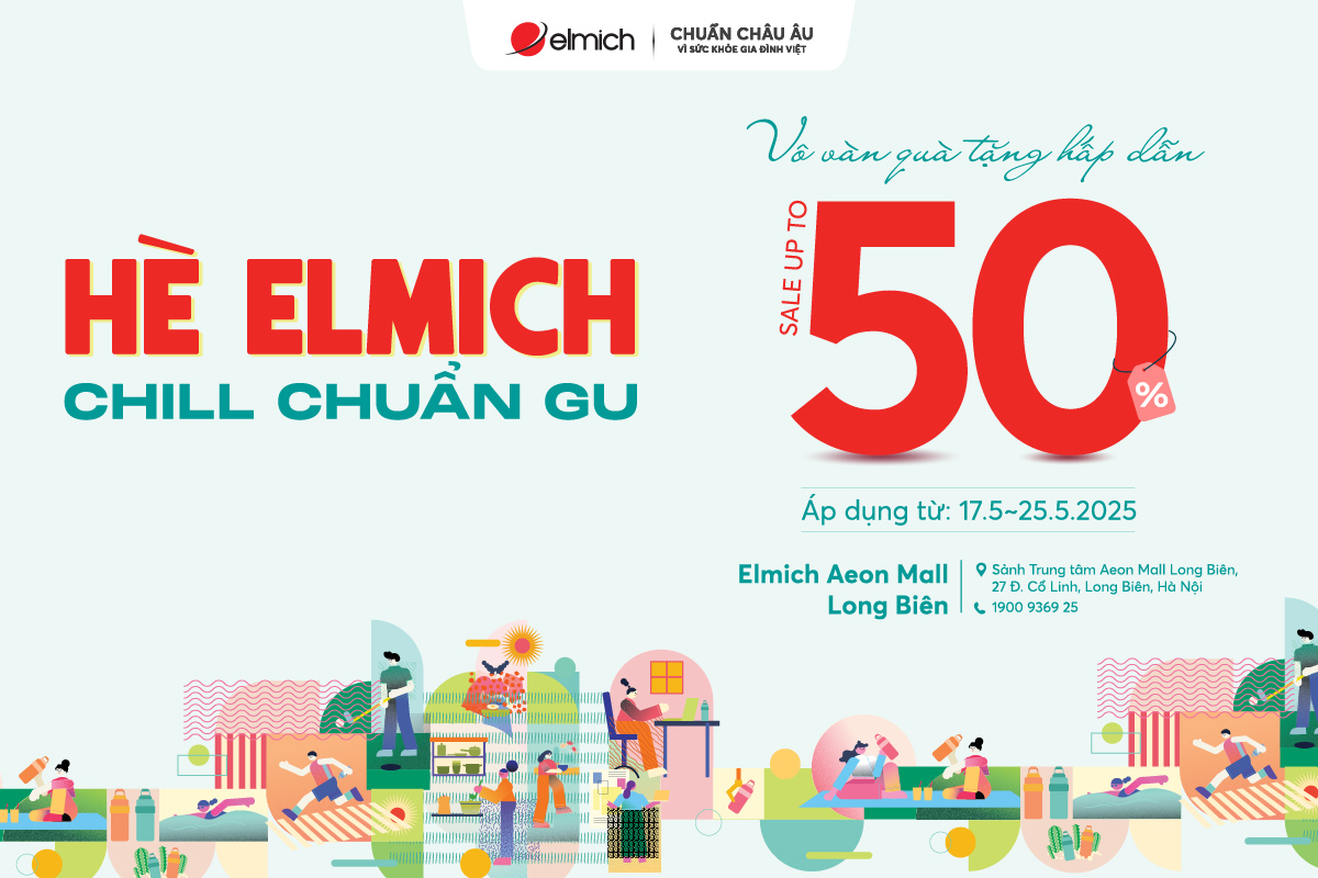 Chương trình ưu đãi lớn nhất mùa hè – Chỉ có tại sự kiện “Hè Elmich – Chill chuẩn gu”