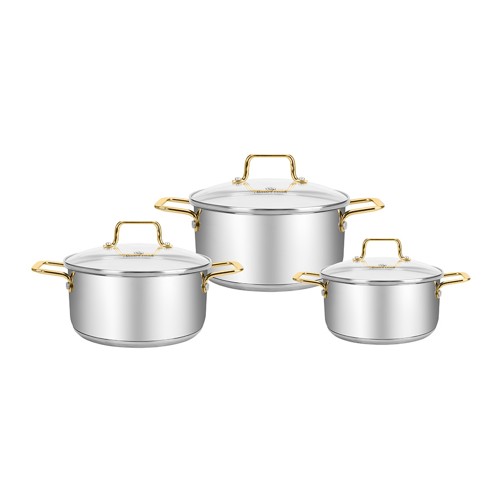 Bộ nồi inox Smartcook SM3105IN03 size 16,20,24cm
