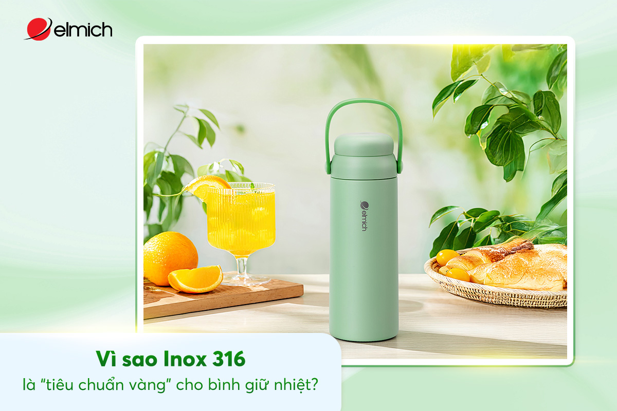 Vì sao Inox 316 là “tiêu chuẩn vàng” cho bình giữ nhiệt?