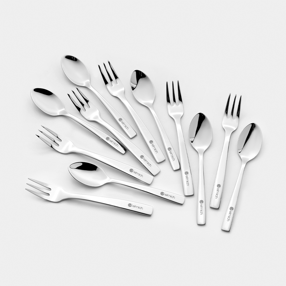 Bộ thìa dĩa tráng miệng 12 chiếc Elmich EL0005TD1
