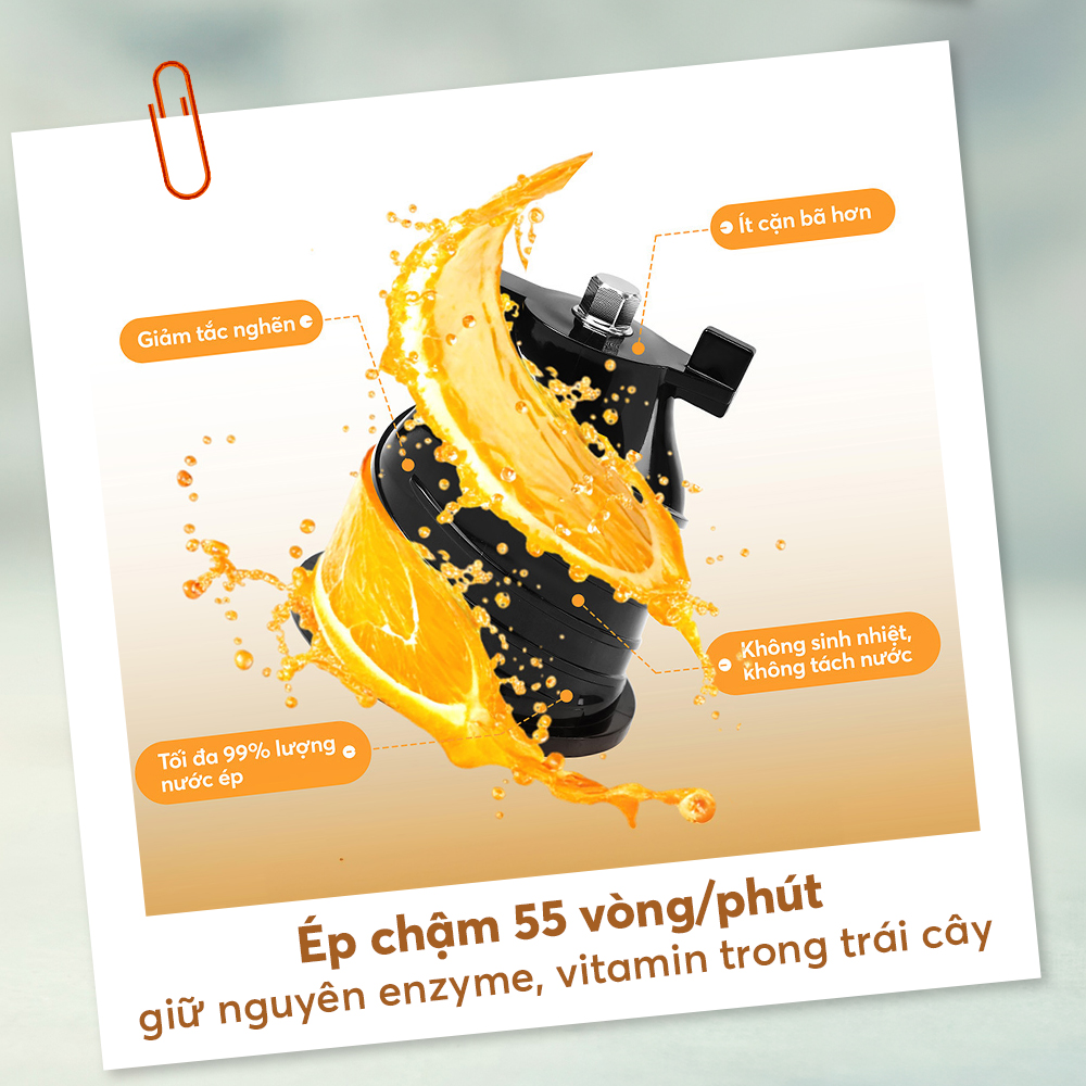 Làm Kem Với Máy ép Chậm Jee9284 04
