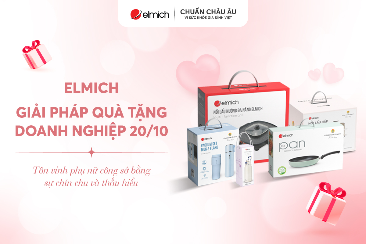 Elmich – Giải pháp quà tặng doanh nghiệp 20/10: Tôn vinh phụ nữ công sở bằng sự chỉn chu và thấu hiểu