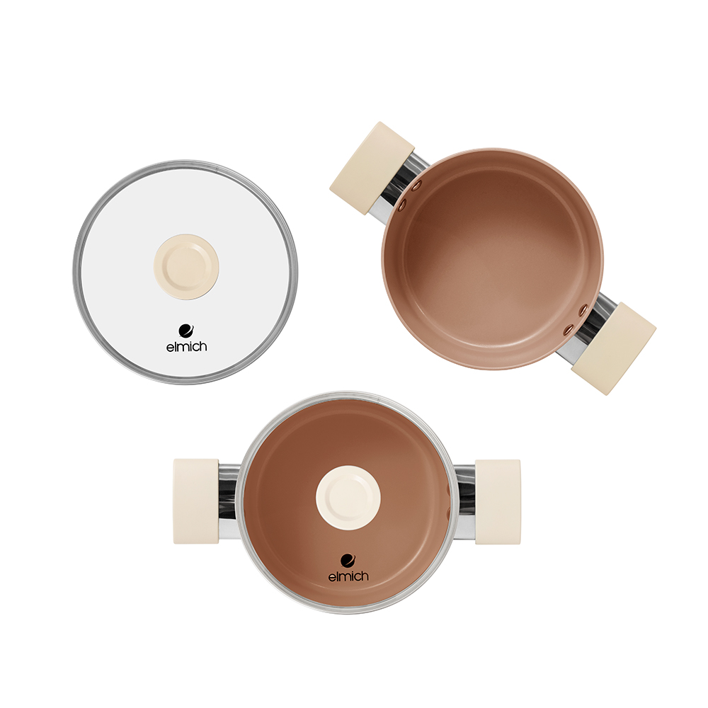 Bộ nồi chống dính Ceramic Elmich EL5240BE01 size 18,20,24cm