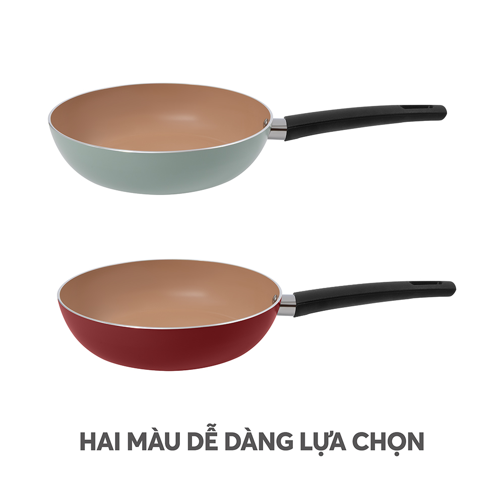 Chảo cạn chống dính Ceramic Elmich EL5985SK28 Size 28cm