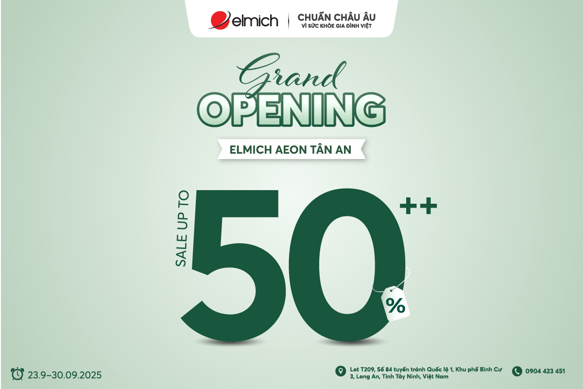 [ELMICH AEON TÂN AN] Mở cửa Showroom – Mở ngàn khuyến mãi bùng nổ khai trương