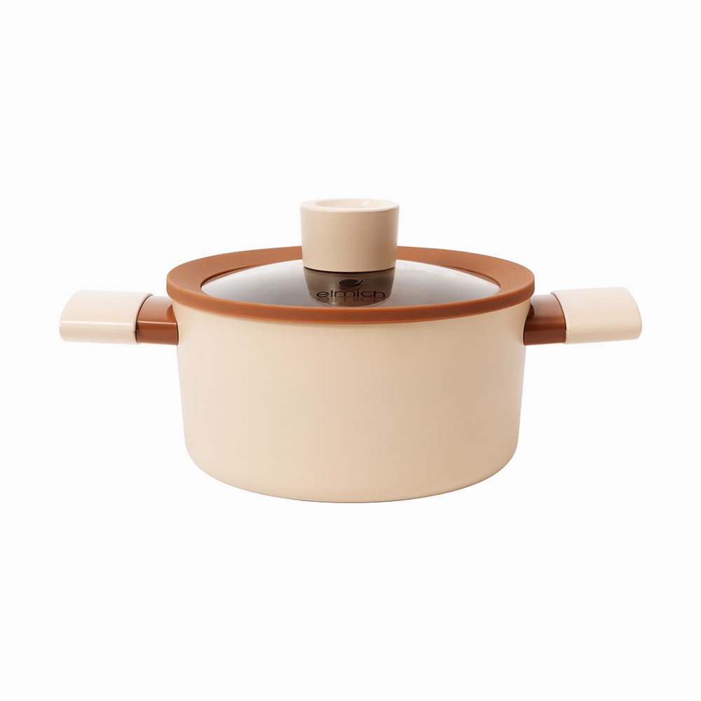 Nồi chống dính Ceramic Elmich Mocha EL5539MC20 Size 20cm