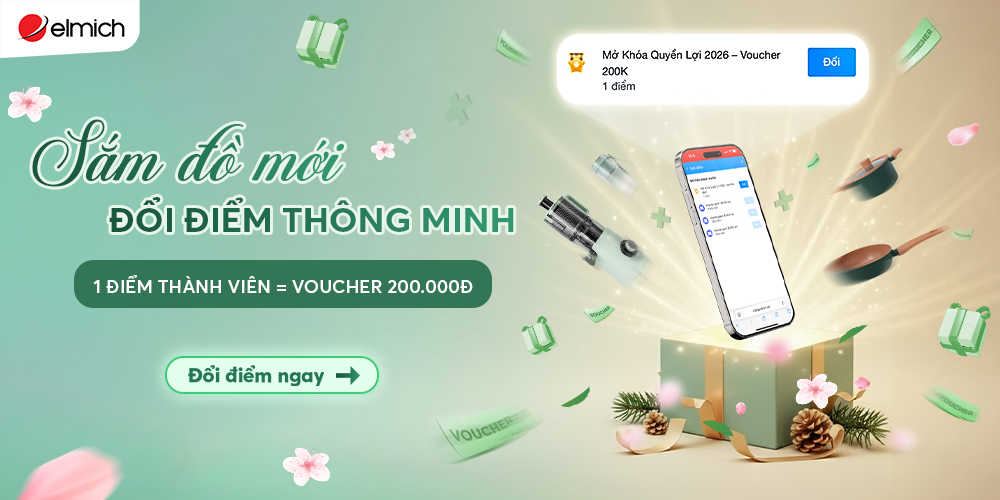 Loyalty Elmich dành riêng cho Khách hàng thân thiết: Đổi điểm liền tay – Rinh ngay Voucher