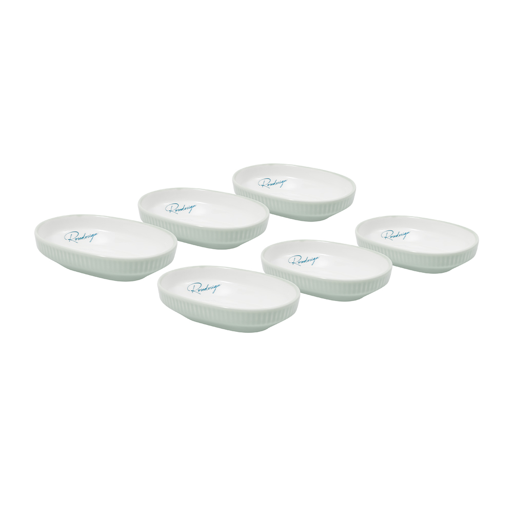 Bộ 6 đĩa chấm bầu dục Elmich Rosedesign EL0262PG