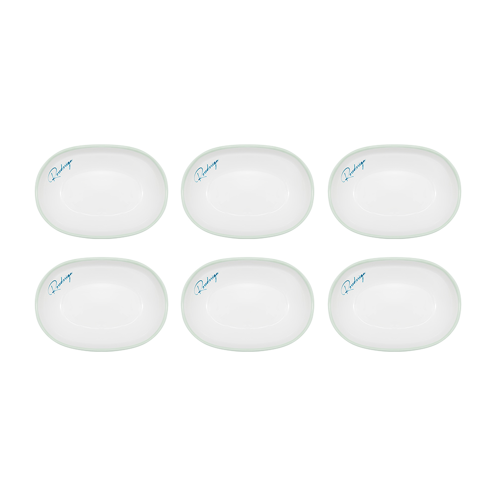 Bộ 6 đĩa chấm bầu dục Elmich Rosedesign EL0262PG