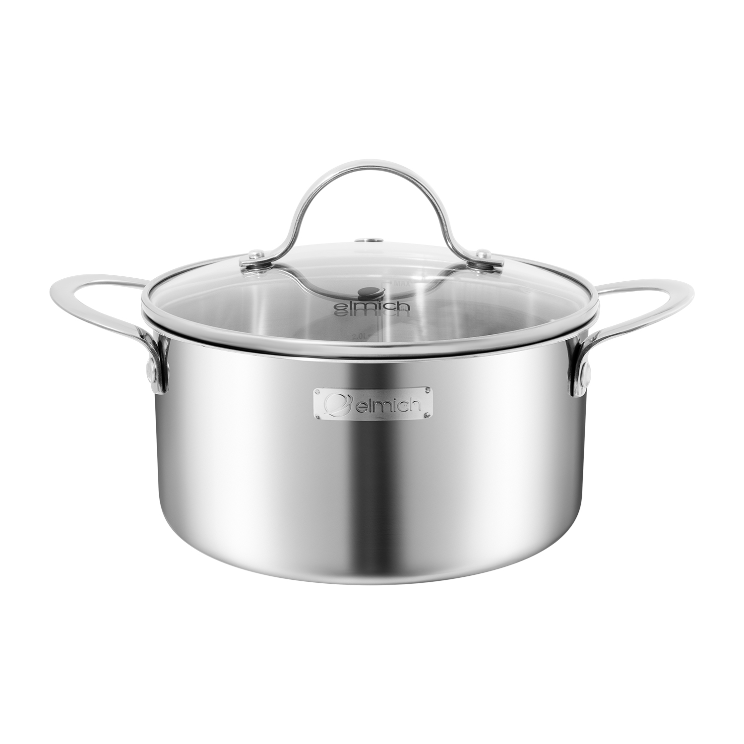 Bộ nồi inox liền khối Elmich EL2487IN01 Size 16, 20, 24cm