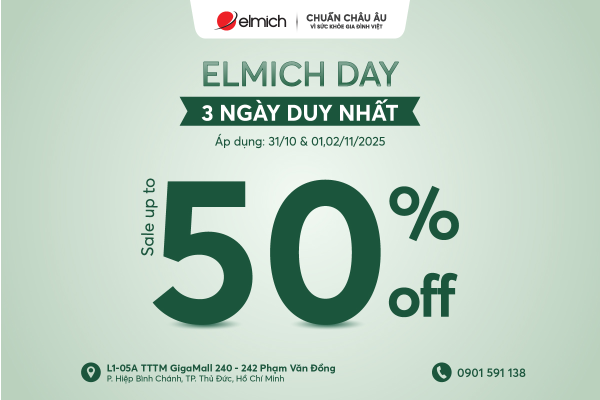 [ELMICH DAY x GIGA MALL] 3 NGÀY DUY NHẤT – SALE TOÀN BỘ SẢN PHẨM