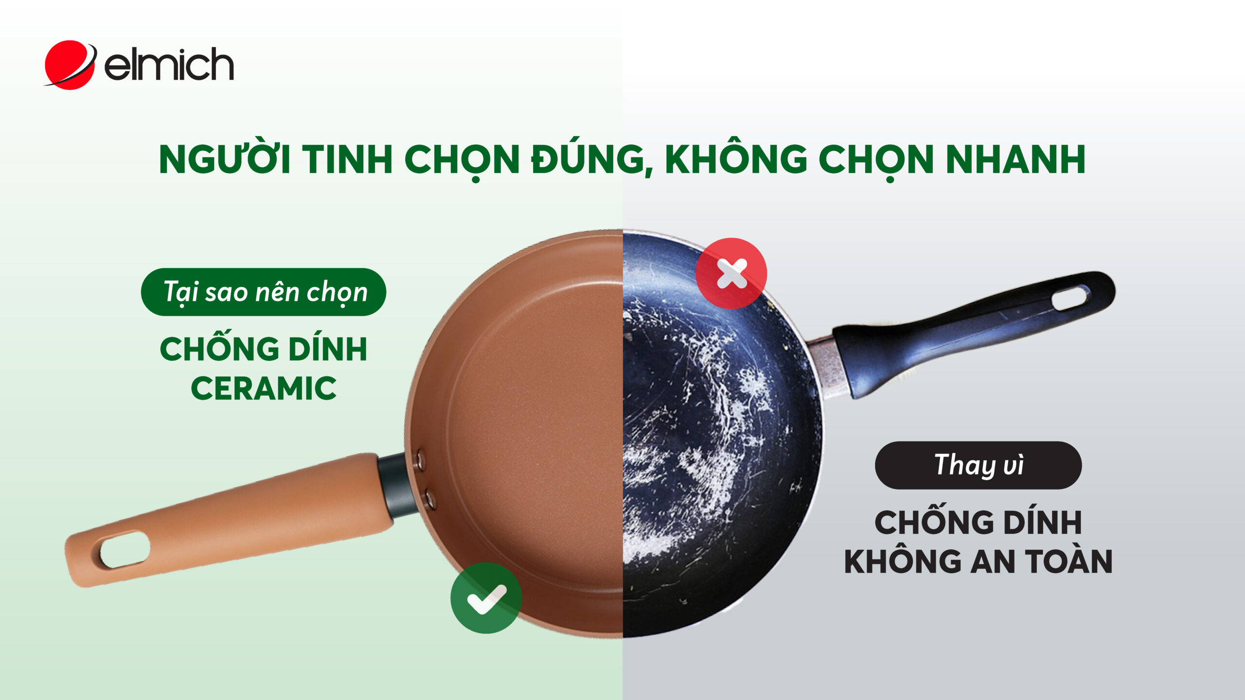 Người tinh chọn đúng, không chọn nhanh: Ceramic – không chỉ chống dính, mà còn chống lo