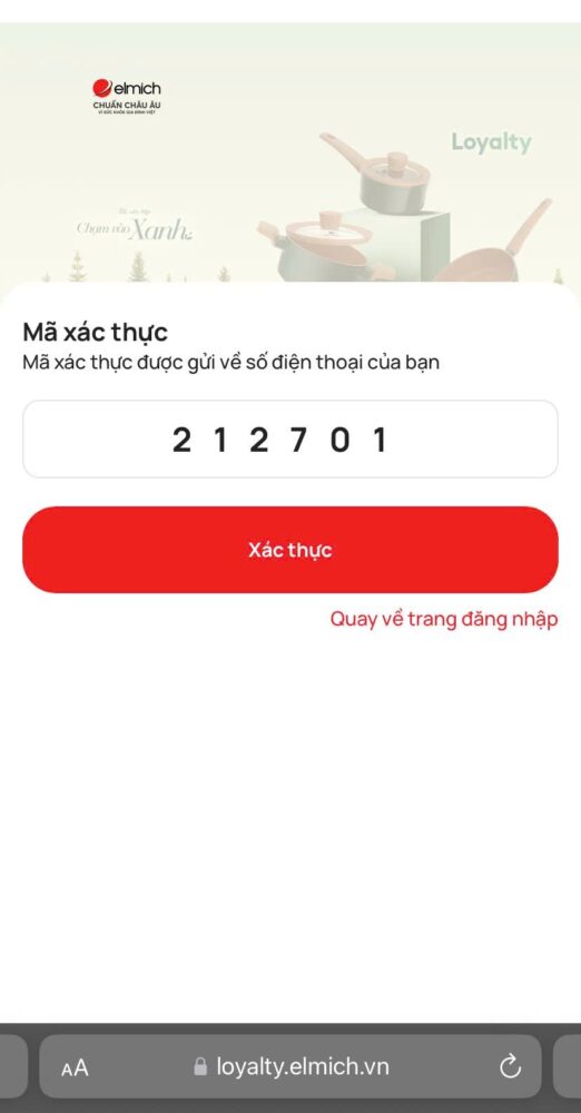 Nhập Otp để đăng Ký