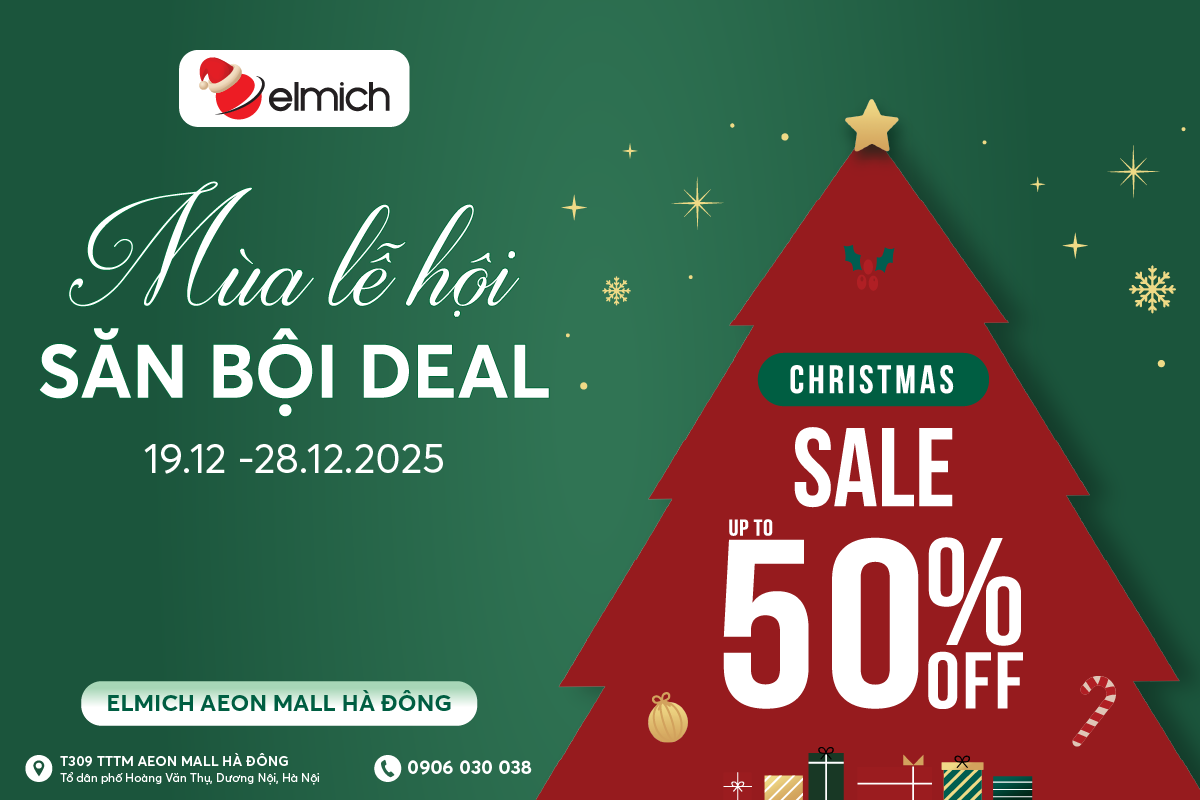 [ELMICH x AEON MALL HÀ ĐÔNG] ĐÓN GIÁNG SINH – RINH QUÀ KHỦNG