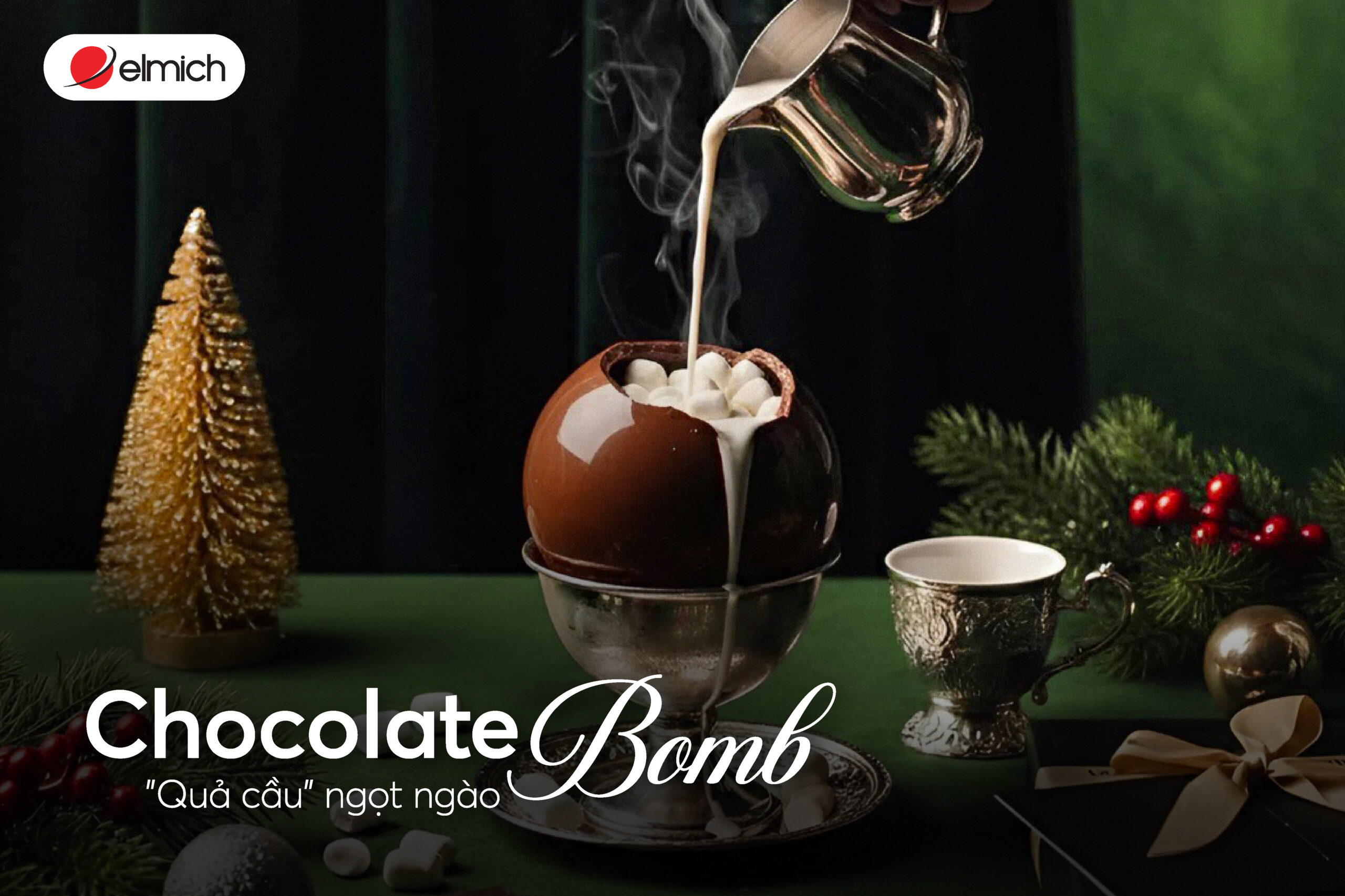 Chocolate bomb – “quả cầu” ngọt ấm đánh thức mùa đông