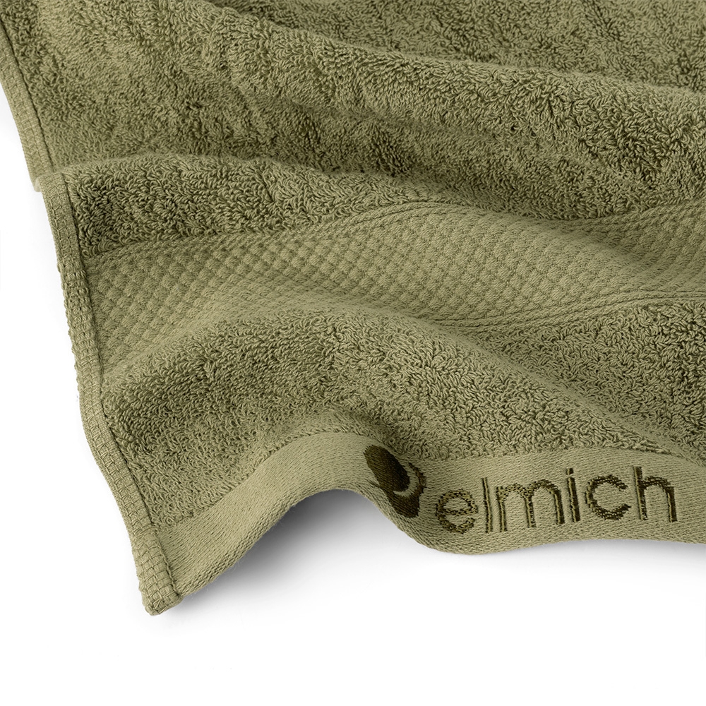 Bộ 2 khăn mặt 100% cotton cao cấp Elmich Dr.Sleep – Xanh Olive