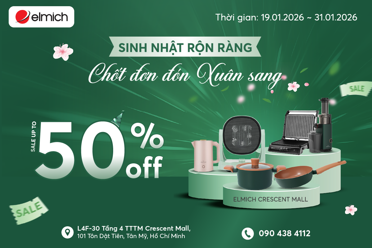 [ELMICH x CRESCENT MALL] SINH NHẬT RỘN RÀNG – CHỐT ĐƠN ĐÓN XUÂN SANG