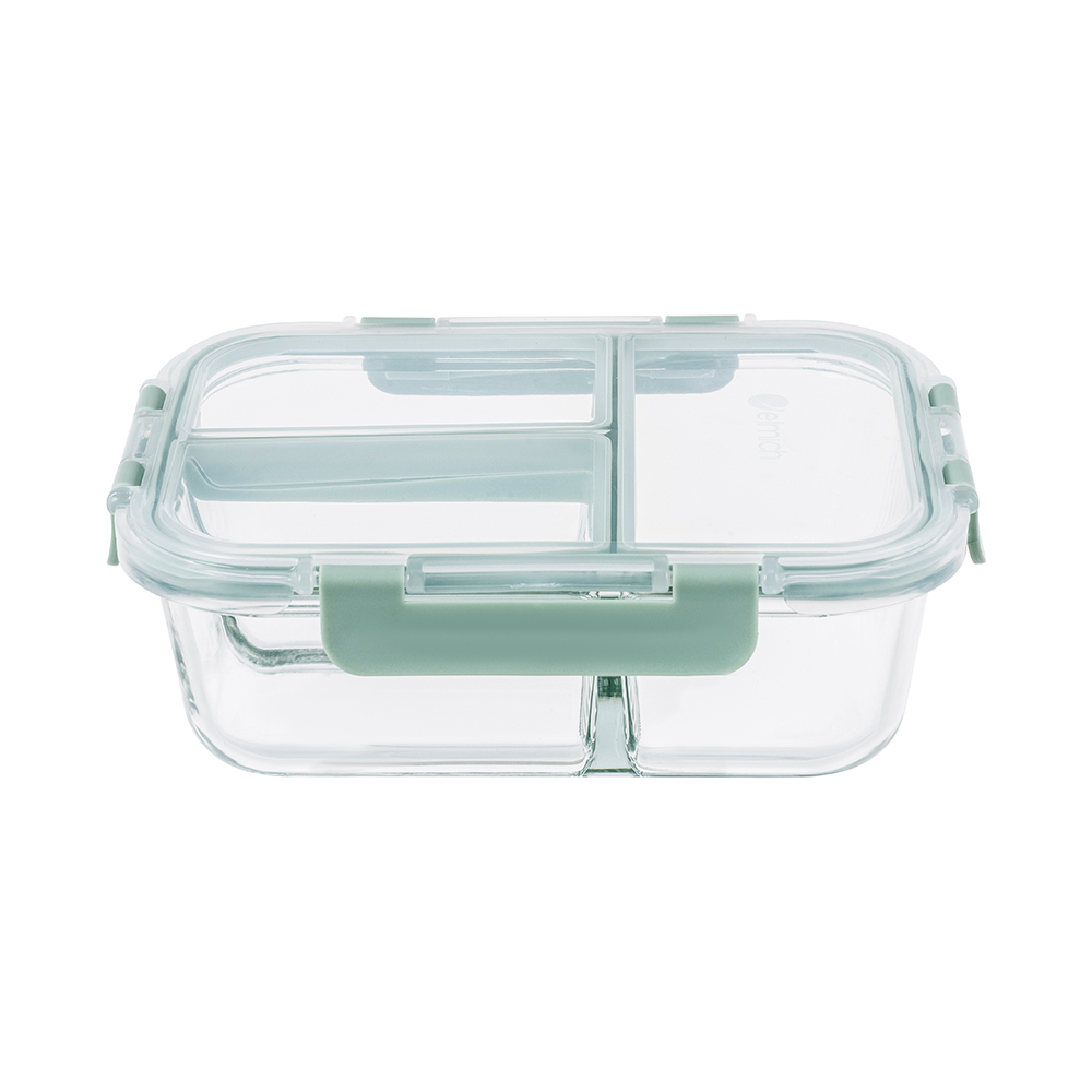 Hộp cơm thủy tinh 3 ngăn Elmich EL1450 dung tích 910ml