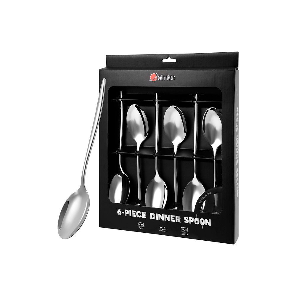 2323513	Bộ thìa bàn ăn 6 chiếc Elmich EL3513
