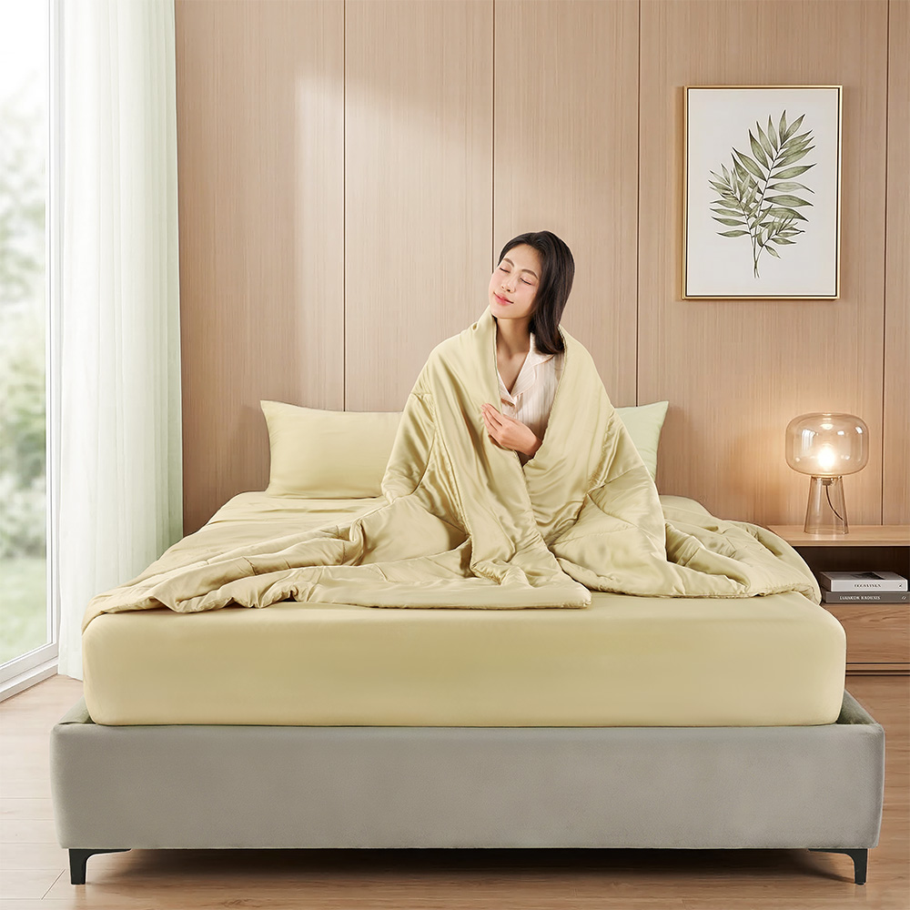 Bộ Chăn Ga Gối 100% Tencel 300T ETS05