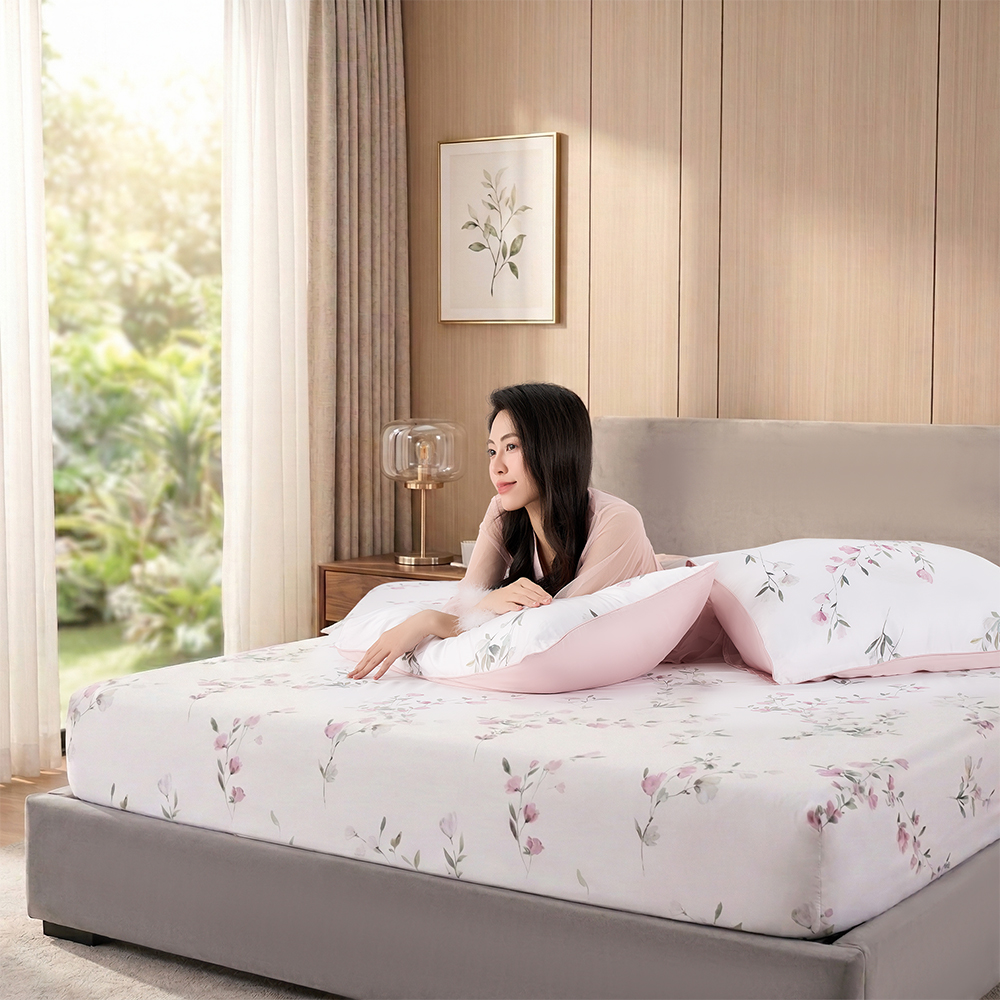 Bộ Chăn Ga Gối 100% Tencel 300T ETP05