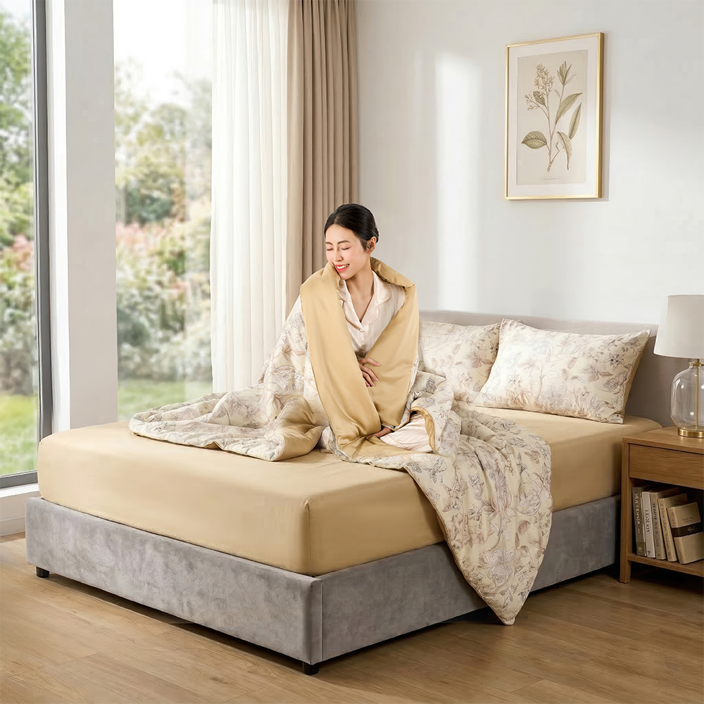 Bộ Chăn Ga Gối 100% Tencel 300T ETP08