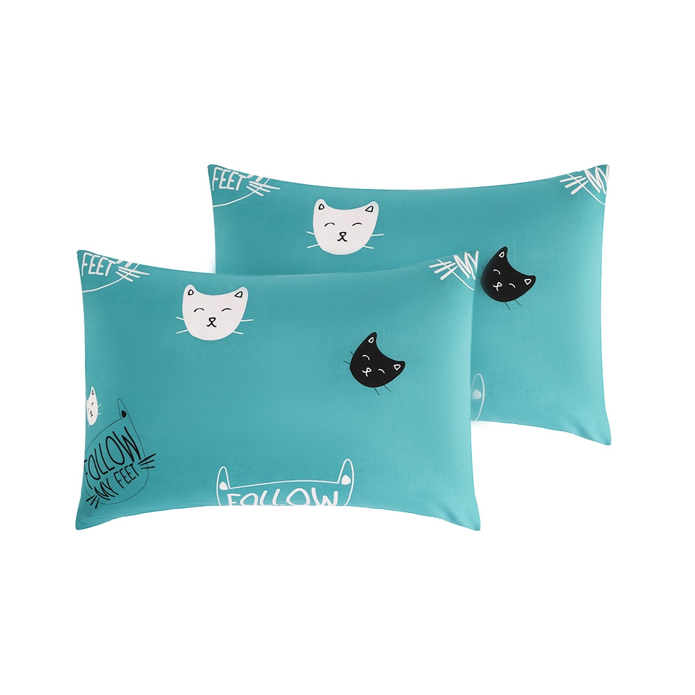 Combo 02 vỏ gối họa tiết in hoa cao cấp – Green