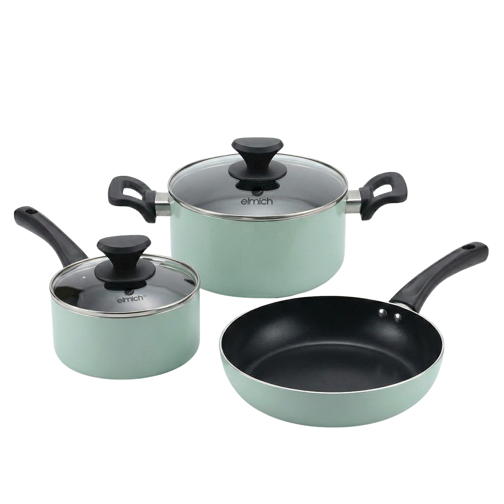 Bộ nồi chảo chống dính Elmich EL-5212MN size 16,20 chảo 24cm